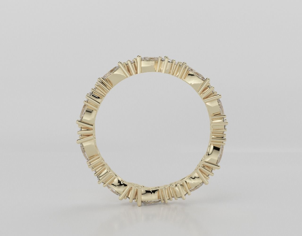 Marquise Band  3D print model_4