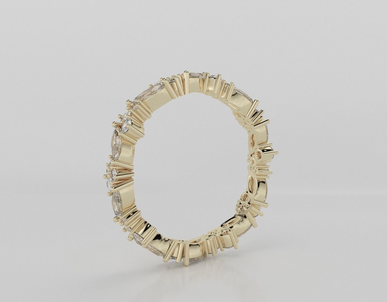 Marquise Band  3D print model_8