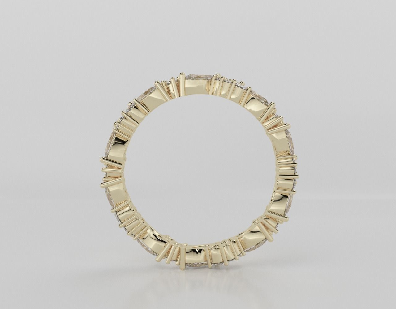 Marquise Band  3D print model_6