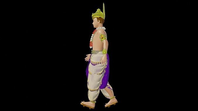 Walking devta 2 3D model