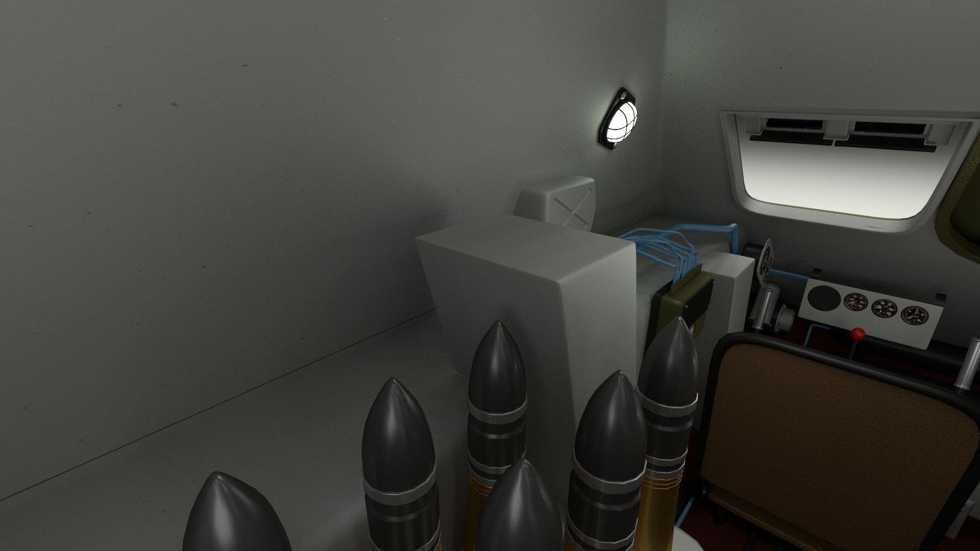 SU 100 with Interior 3D model_21