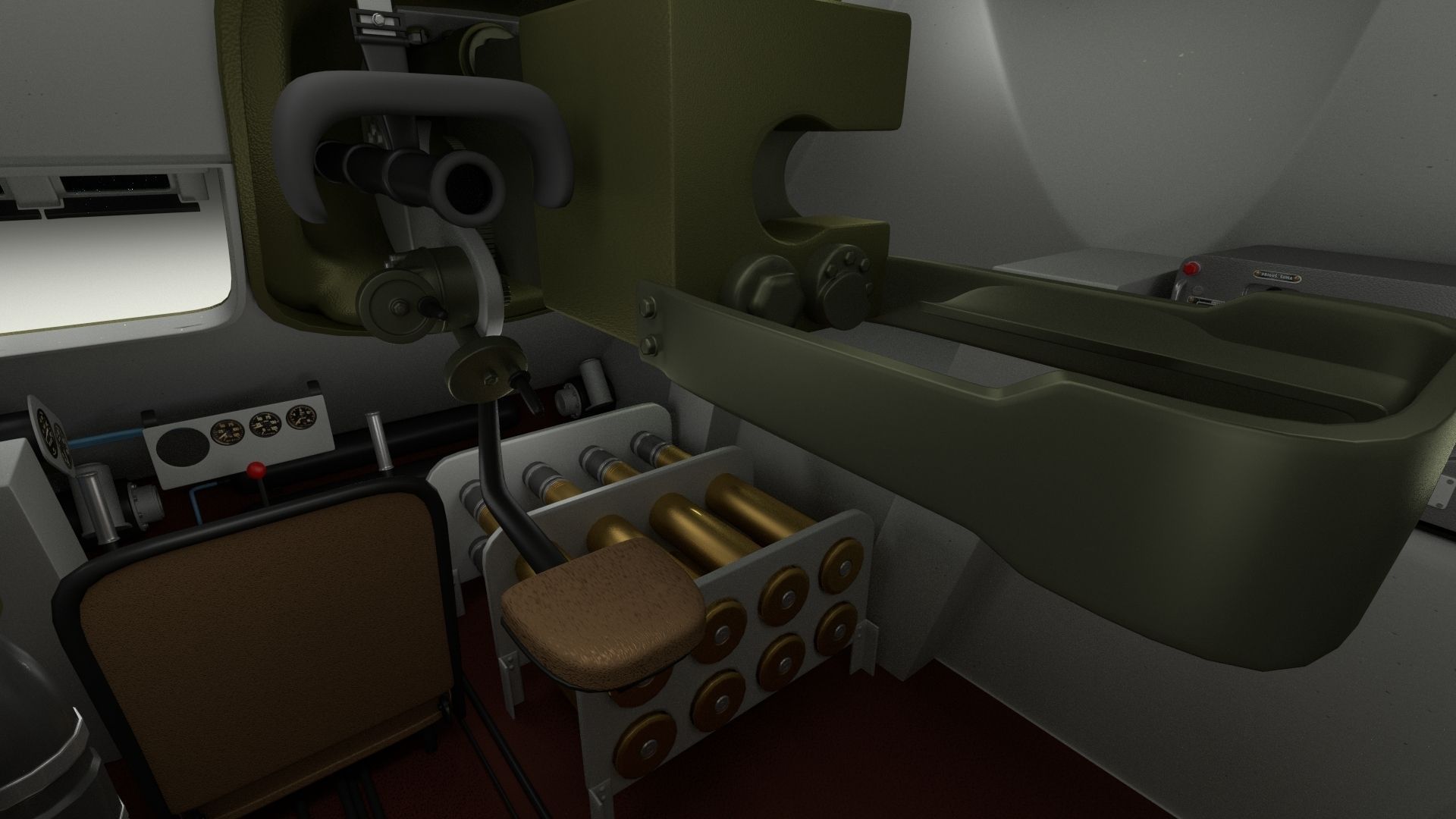 SU 100 with Interior 3D model_41