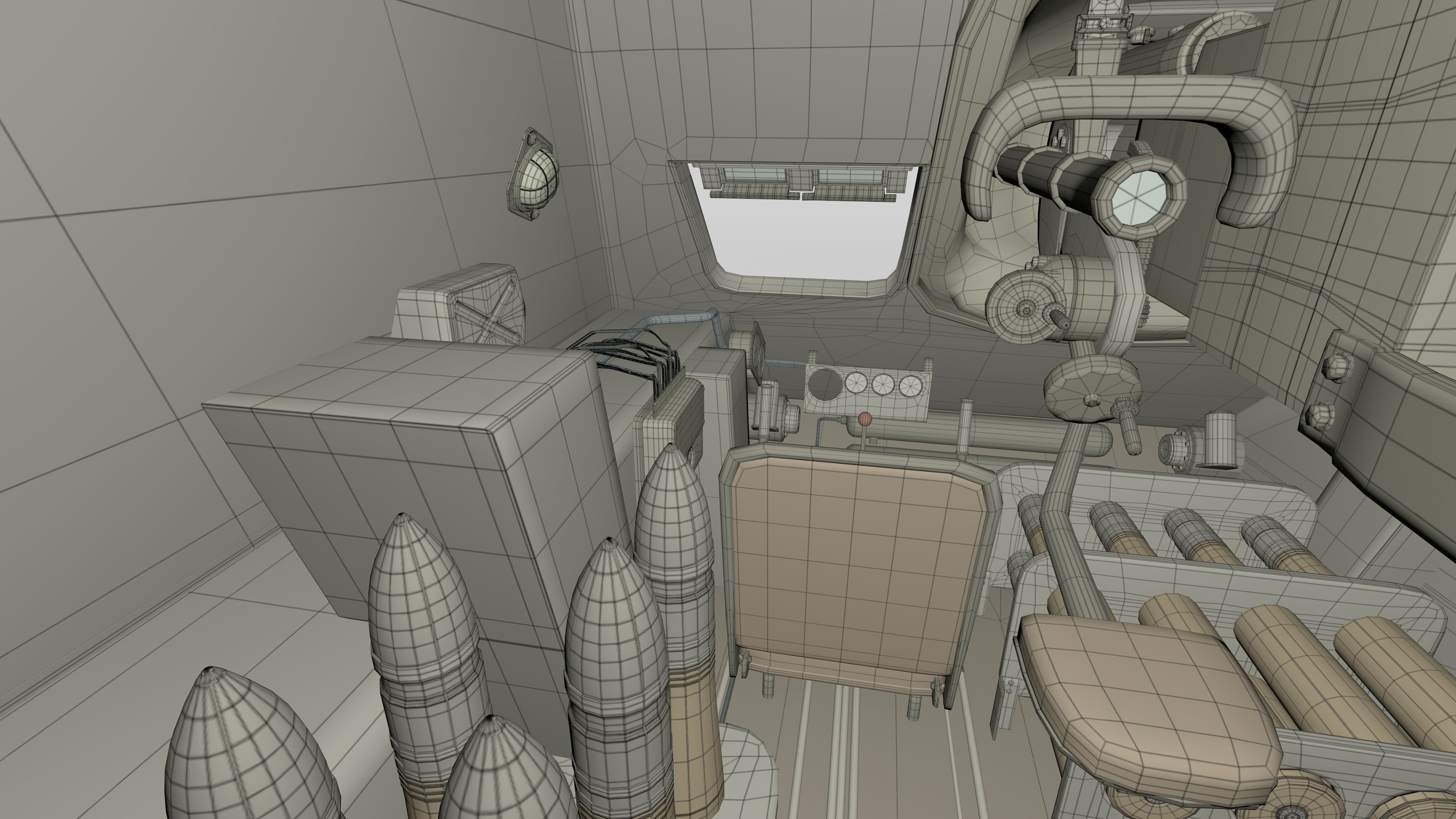 SU 100 with Interior 3D model_28