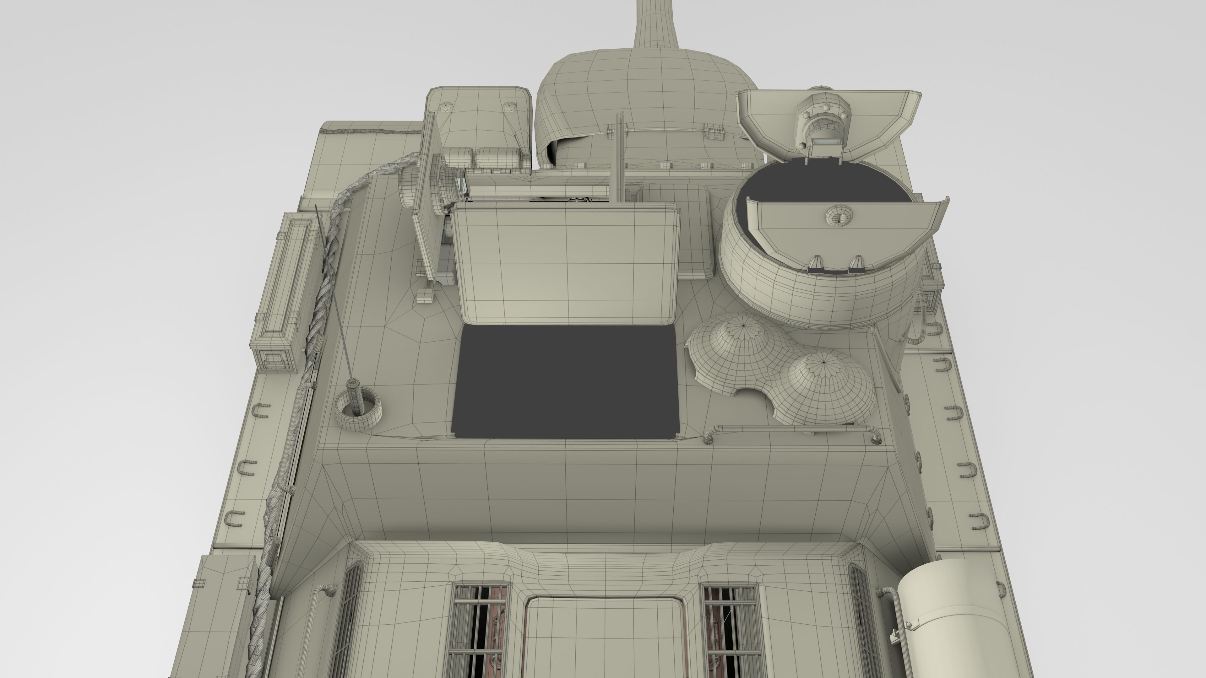 SU 100 with Interior 3D model_24
