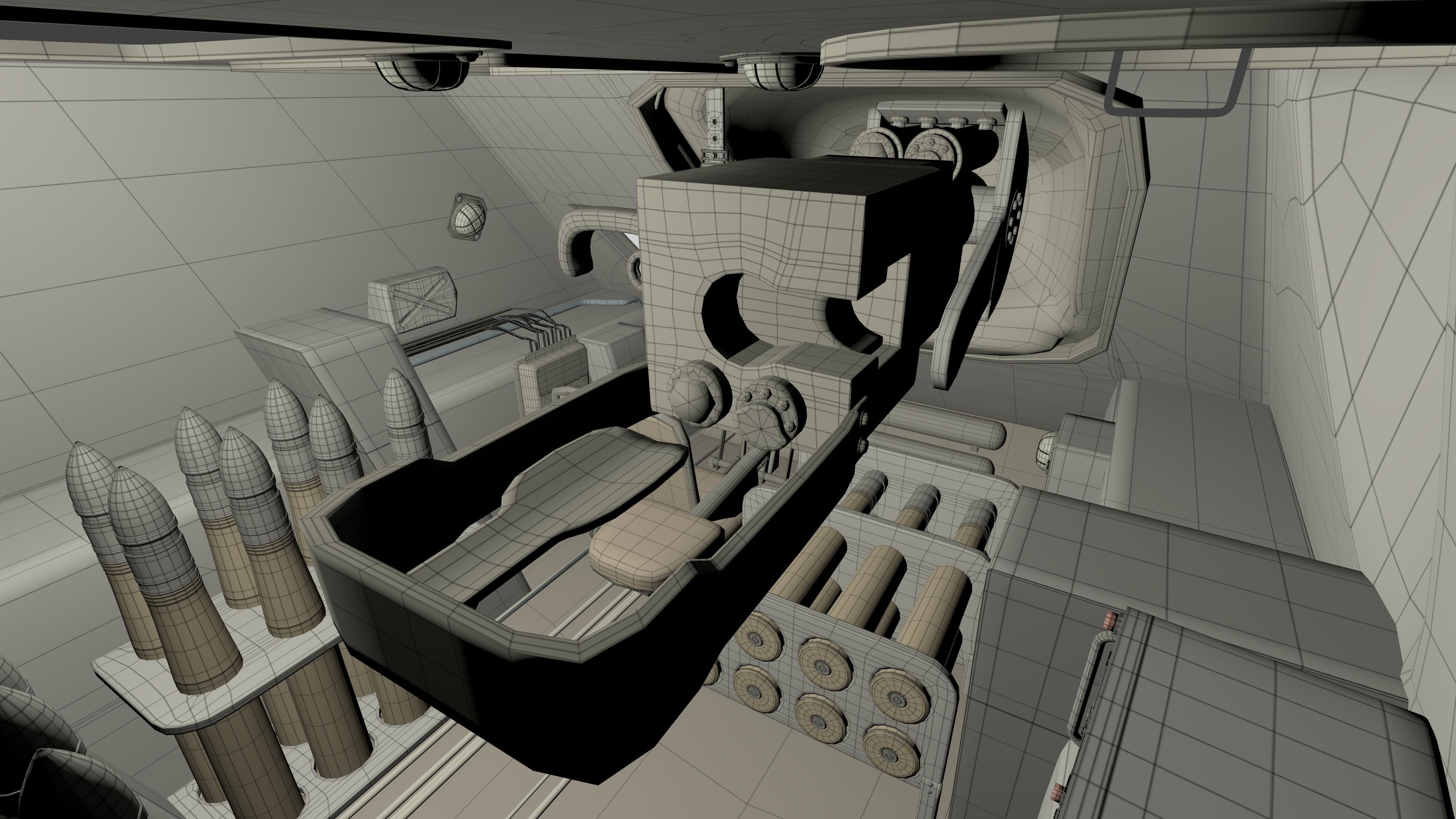 SU 100 with Interior 3D model_12