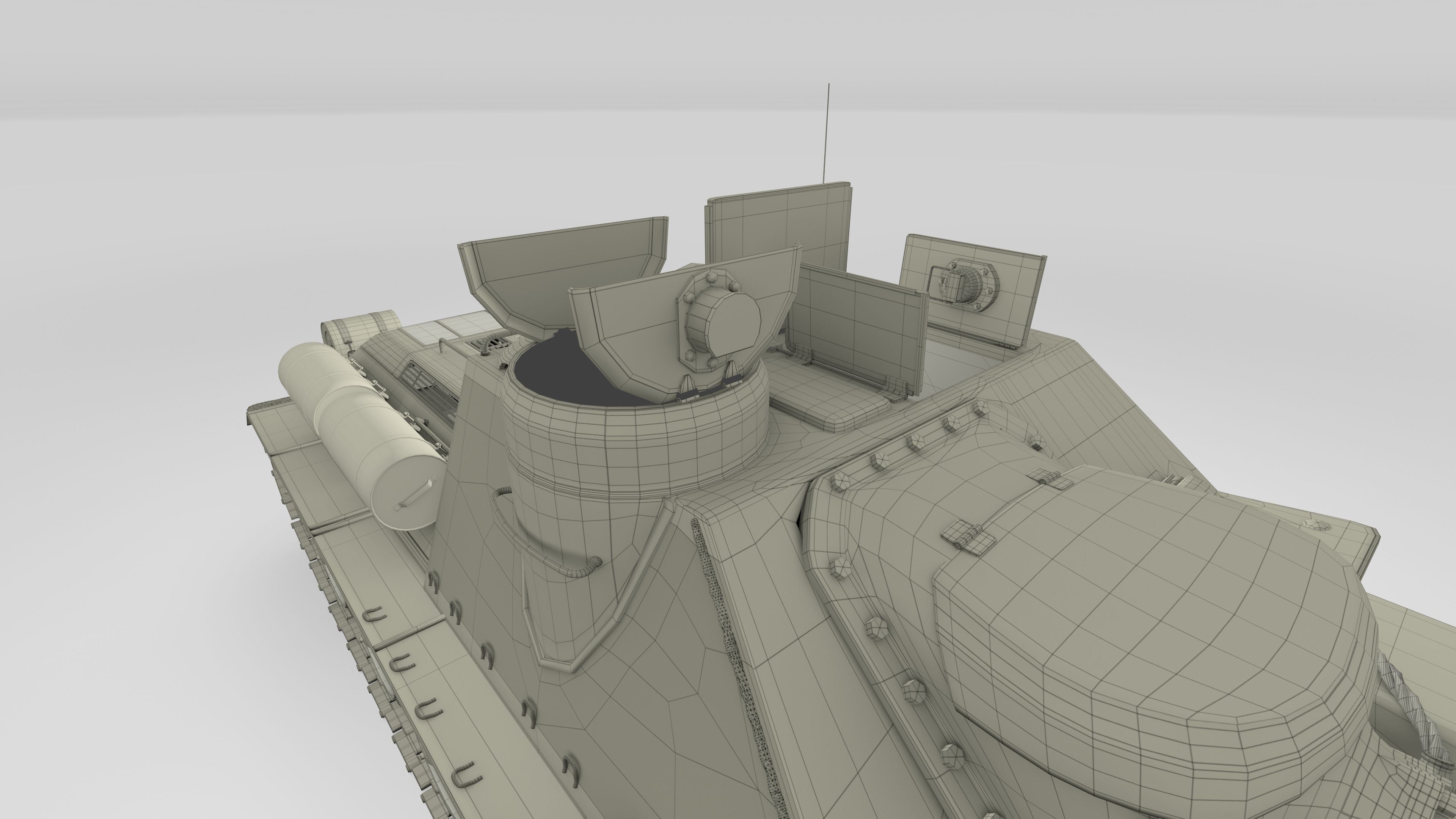 SU 100 with Interior 3D model_18