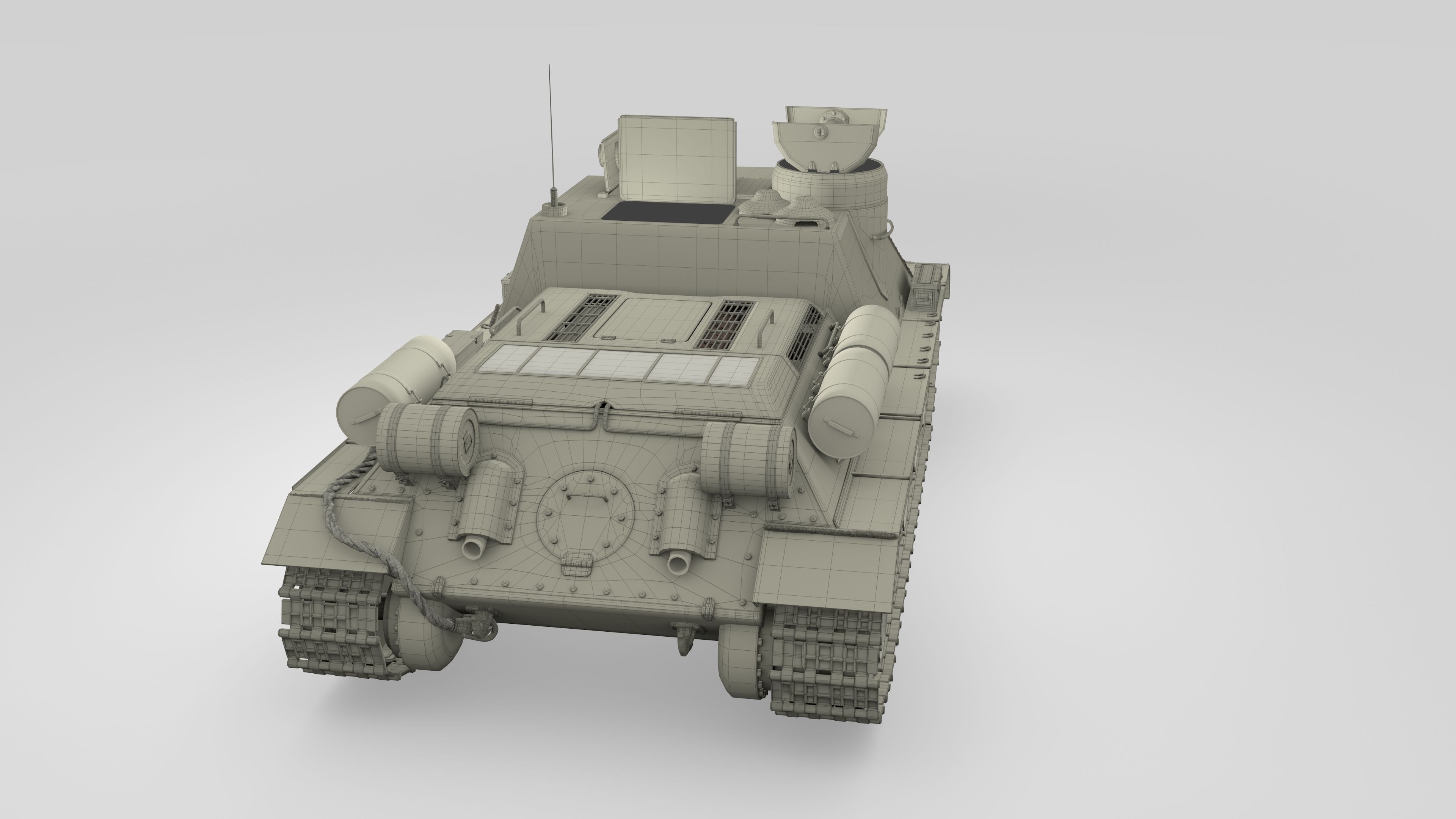 SU 100 with Interior 3D model_25