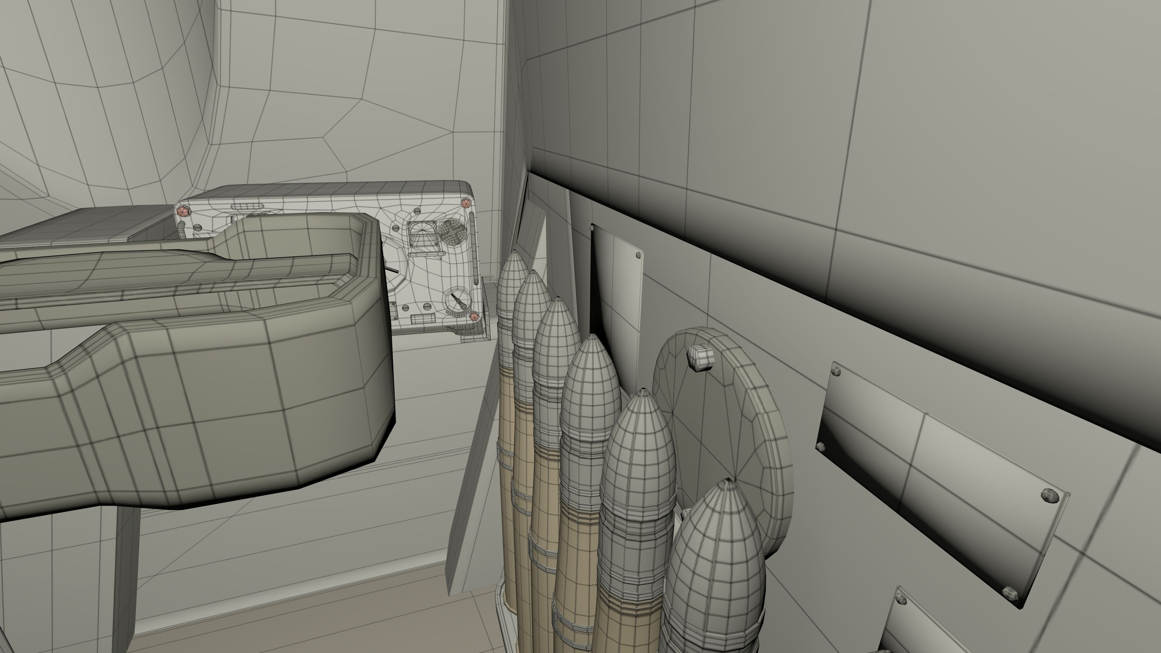 SU 100 with Interior 3D model_26