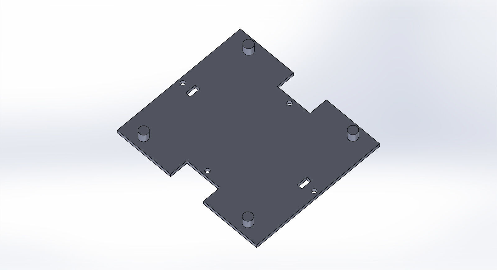 Four legged spider robot 3D print model_10