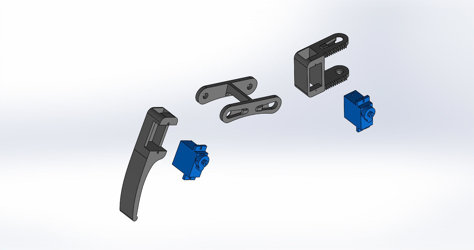 Four legged spider robot 3D print model_8