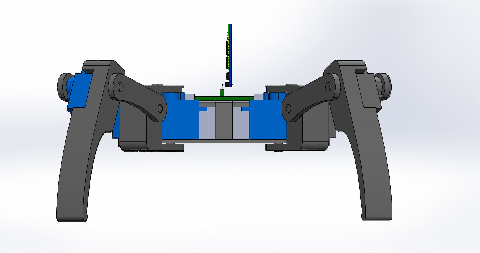 Four legged spider robot 3D print model_3