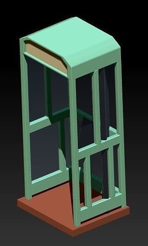 pay phone Free 3D model