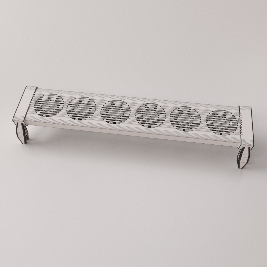 Aquarium Fan 3D model_4