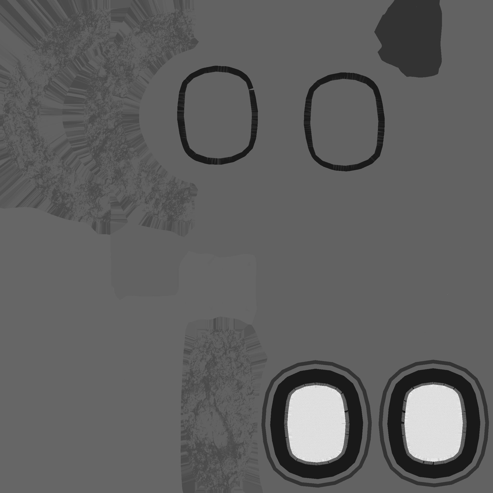 Headset 03 - Full Black - Character Fashion Design Low-poly 3D model_16