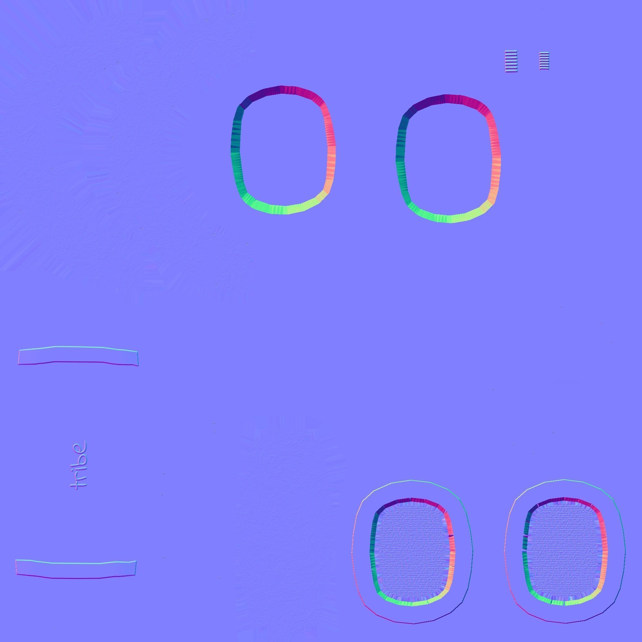 Headset 03 - Full Black - Character Fashion Design Low-poly 3D model_18