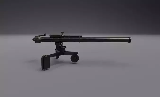 M40 Recoilless Rifle Ready to Use for  Game Low-poly 3D model