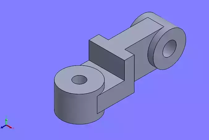 solidtutorial046 metal part with hole in it