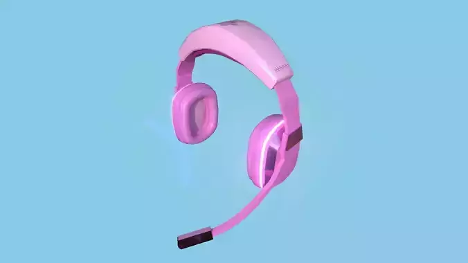 Headset 04 - Pink Girl - Character Fashion Design