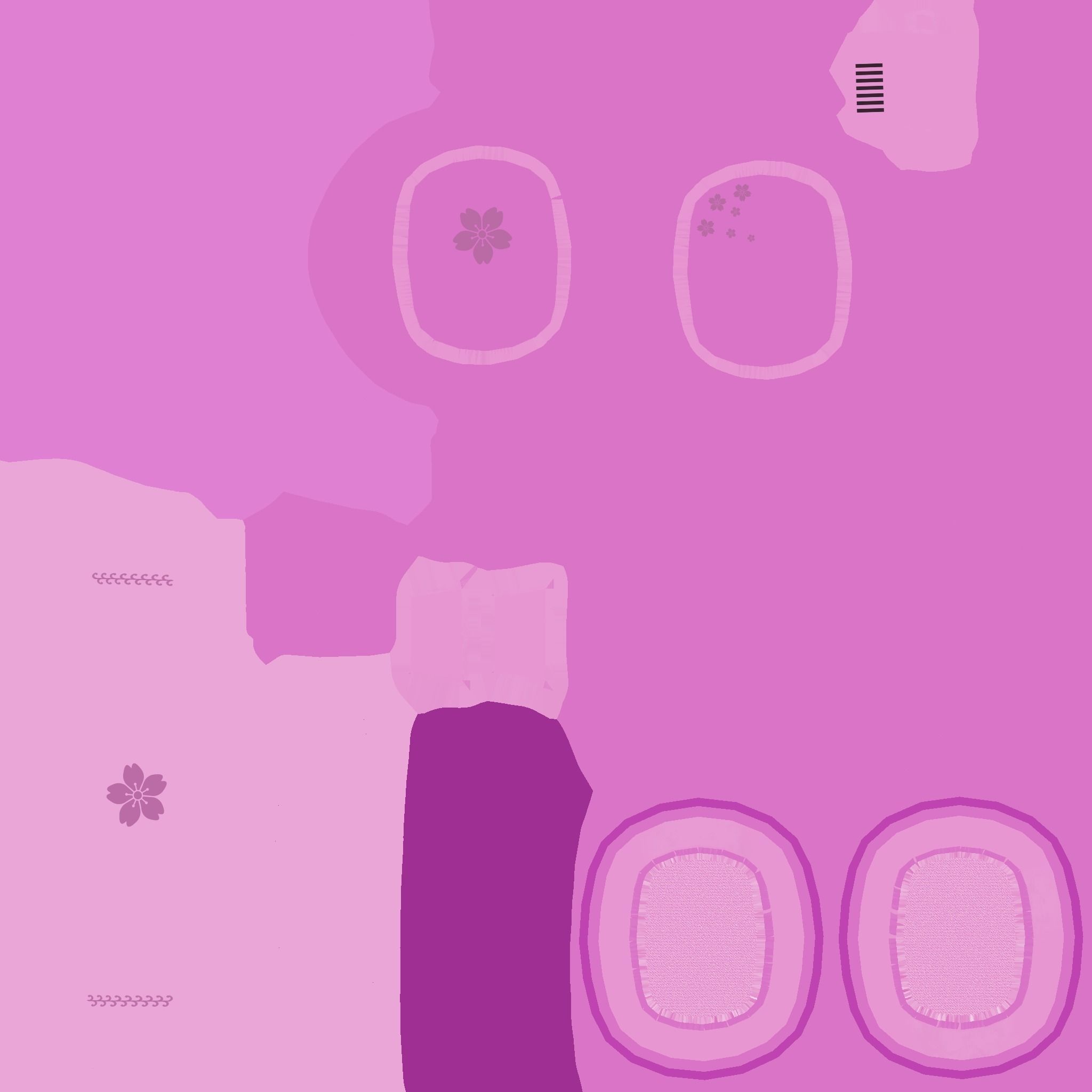 Headset 04 - Pink Girl - Character Fashion Design Low-poly 3D model_15