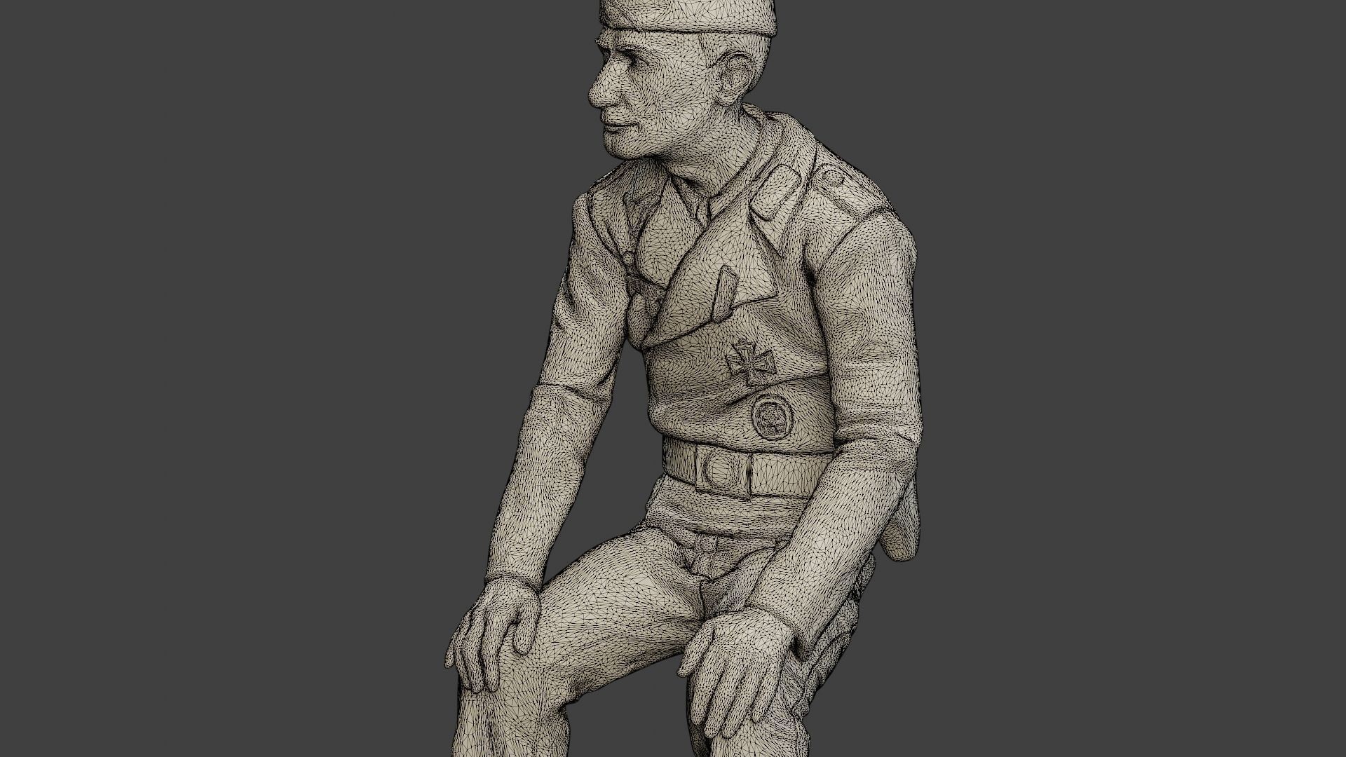 German Tank Crew ww2 GTC1 Pack 1 3D Model Collection_31