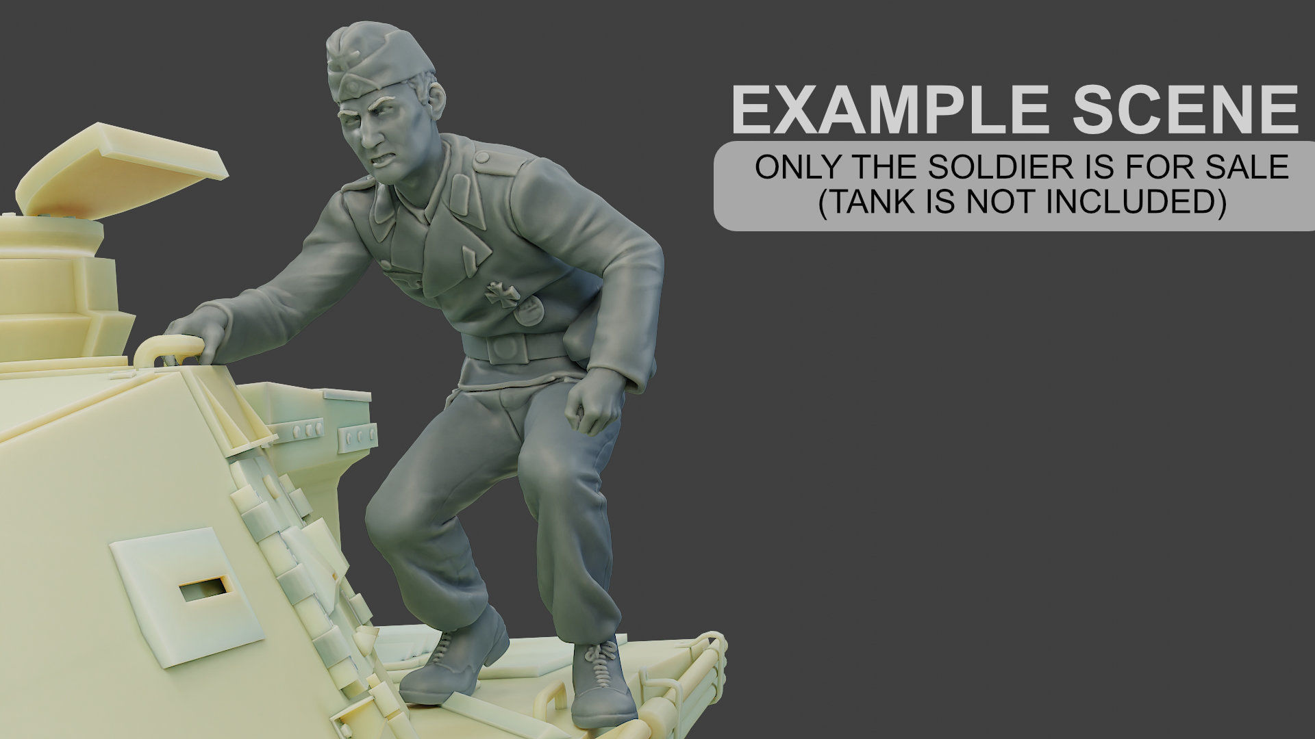 German Tank Crew ww2 GTC1 Pack 1 3D Model Collection_3