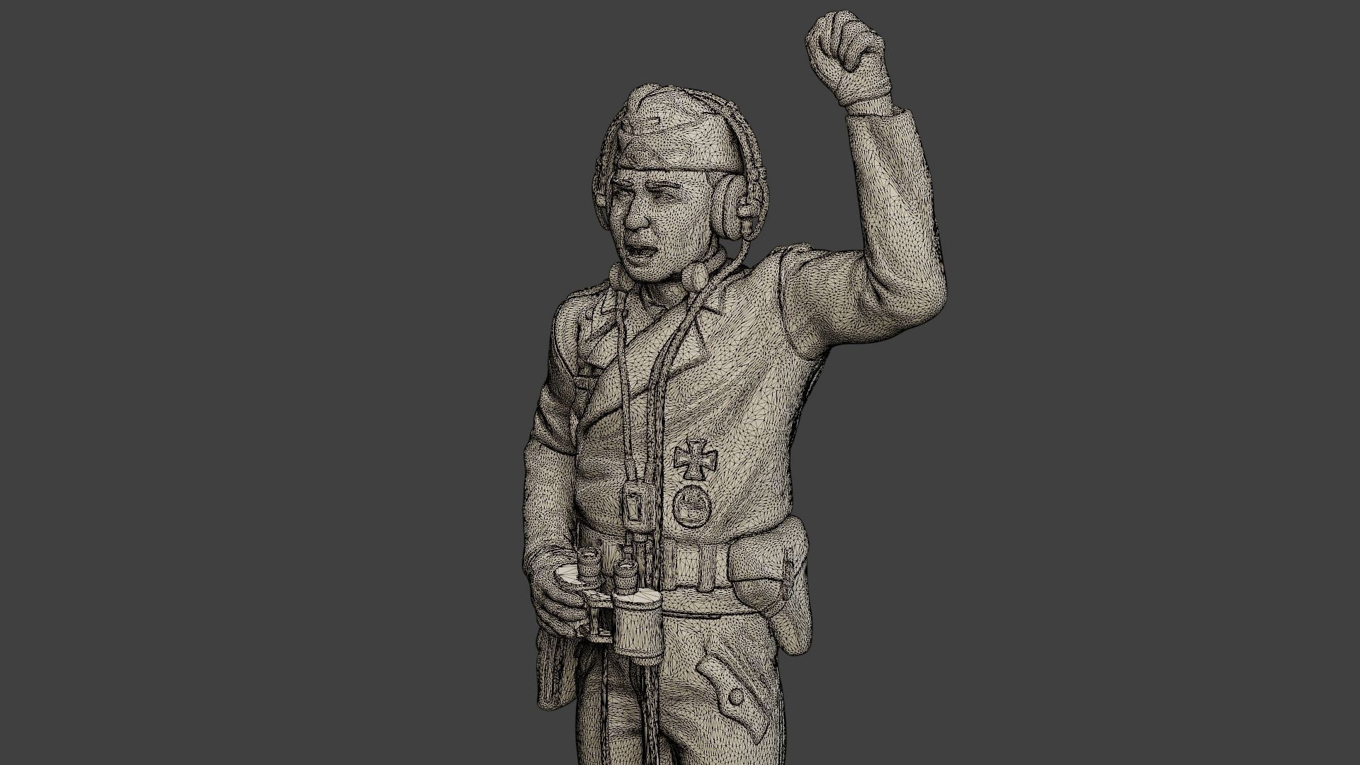 German Tank Crew ww2 GTC1 Pack 1 3D Model Collection_38