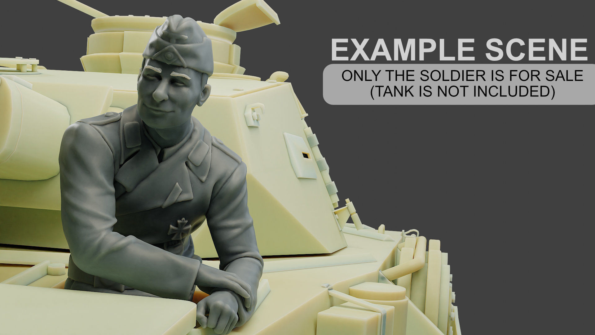 German Tank Crew ww2 GTC1 Pack 1 3D Model Collection_2