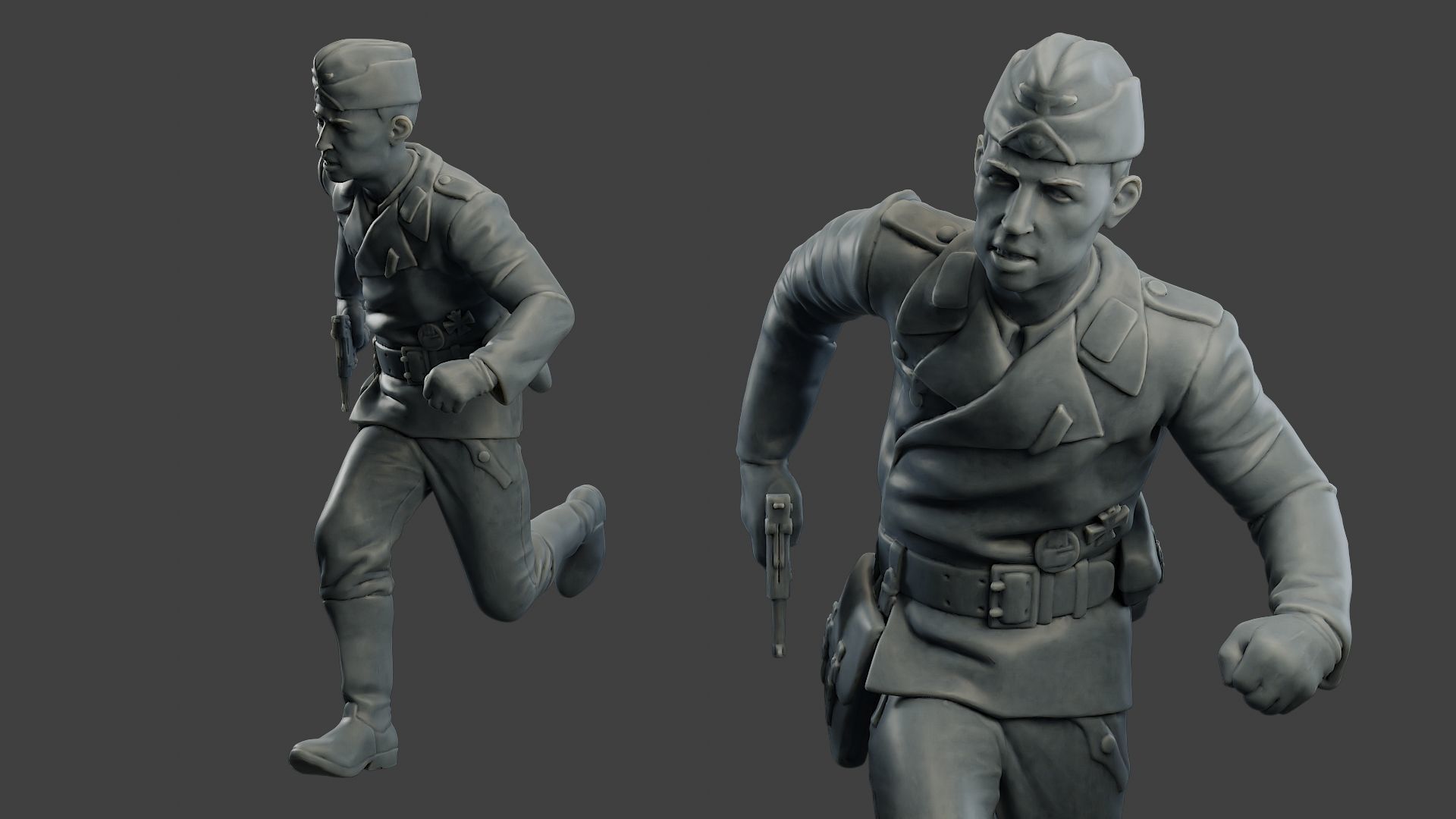 German Tank Crew ww2 GTC1 Pack 1 3D Model Collection_6