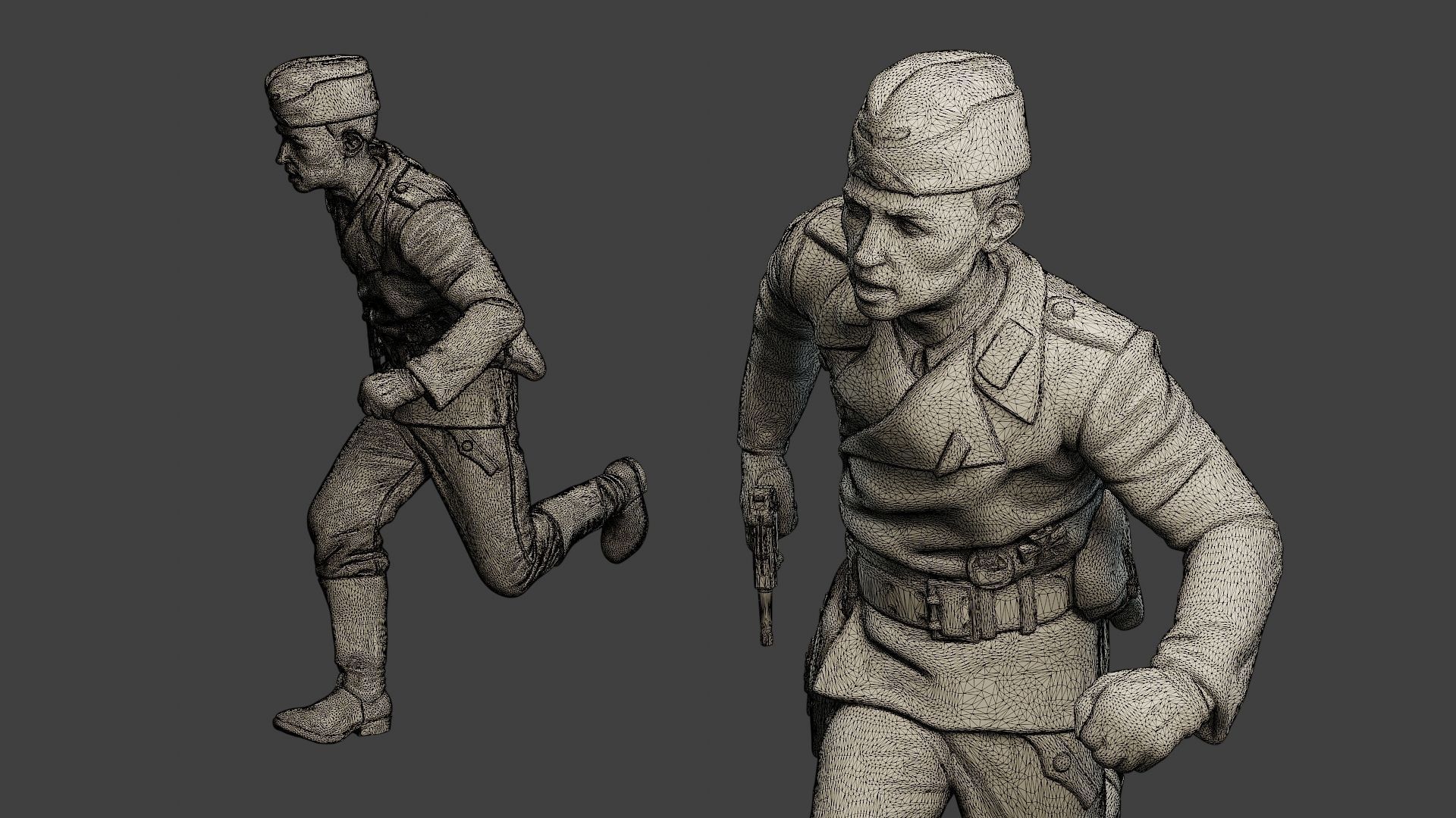 German Tank Crew ww2 GTC1 Pack 1 3D Model Collection_37