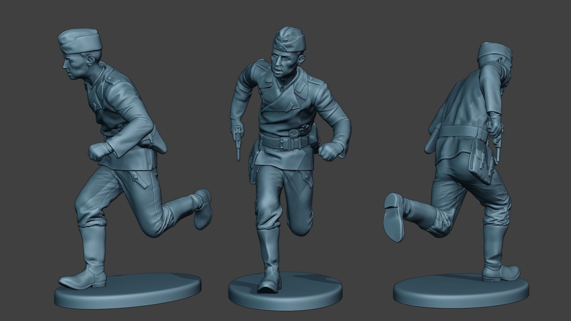 German Tank Crew ww2 GTC1 Pack 1 3D Model Collection_24