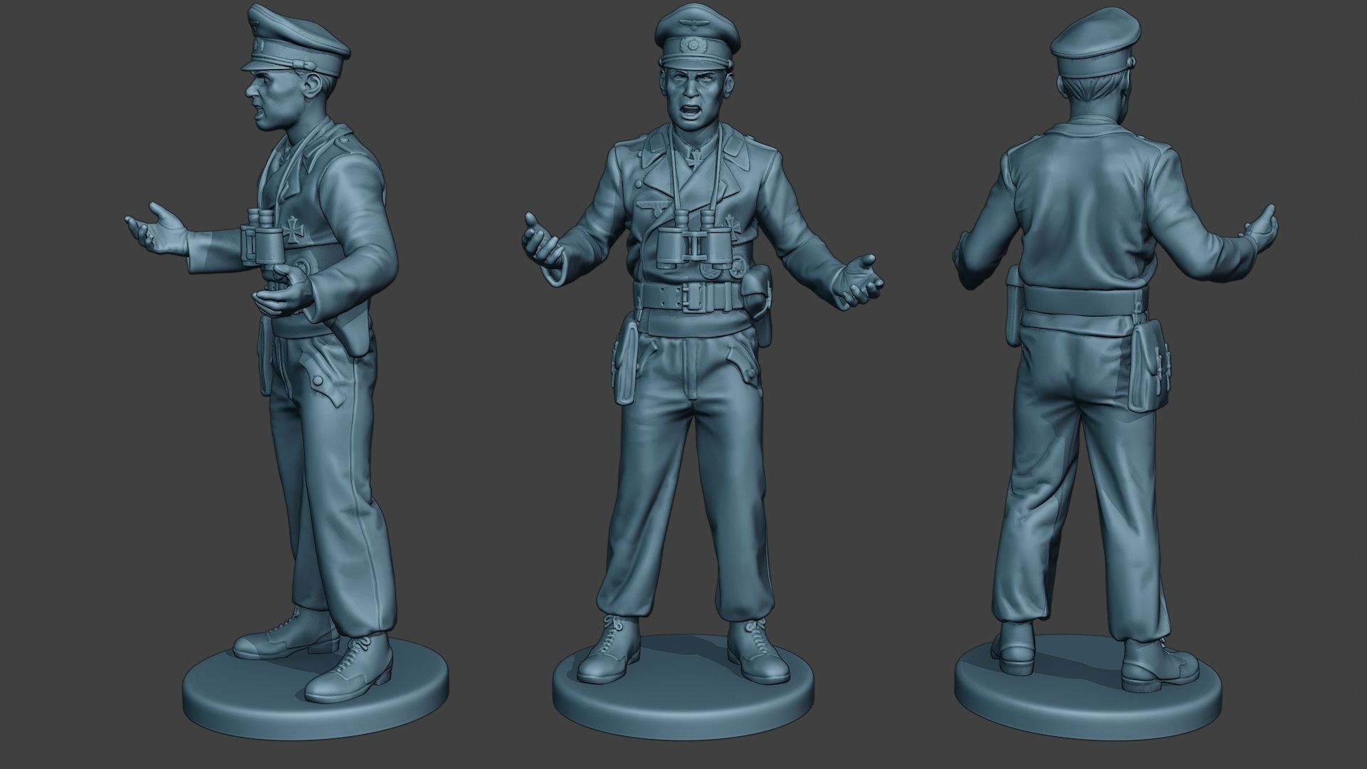 German Tank Crew ww2 GTC1 Pack 1 3D Model Collection_19