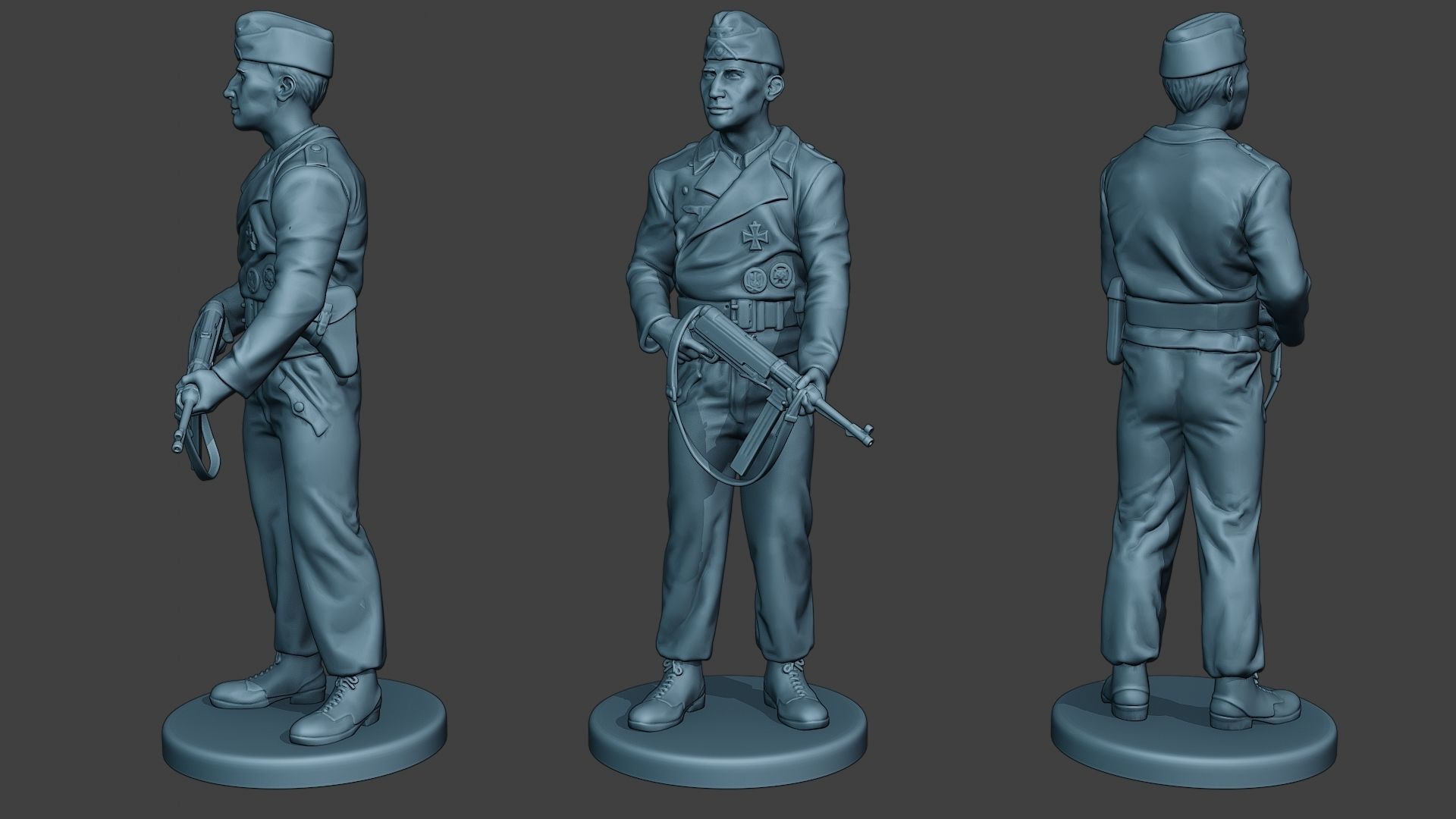 German Tank Crew ww2 GTC1 Pack 1 3D Model Collection_17