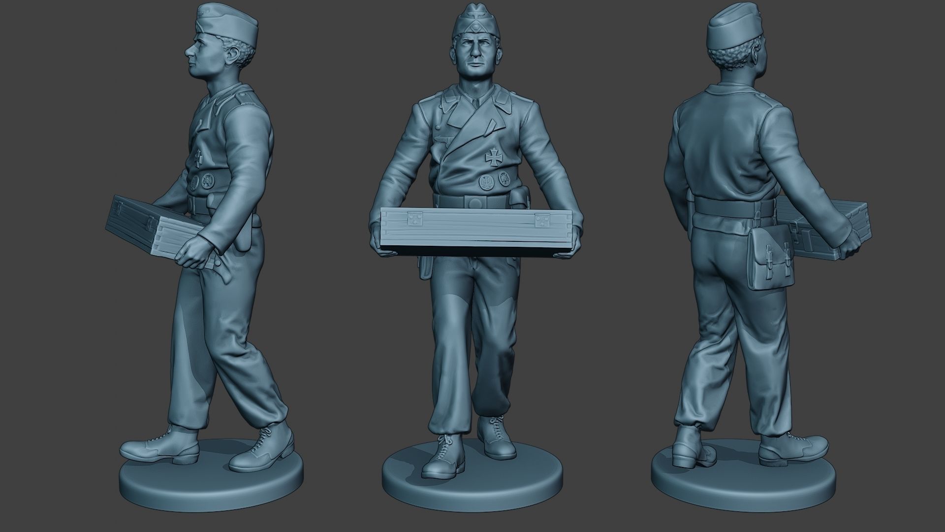 German Tank Crew ww2 GTC1 Pack 1 3D Model Collection_22