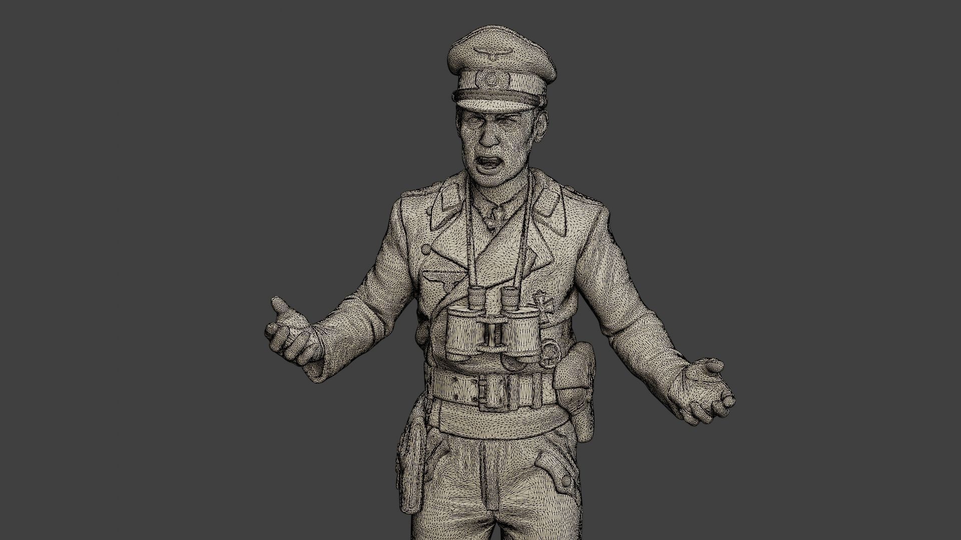 German Tank Crew ww2 GTC1 Pack 1 3D Model Collection_32