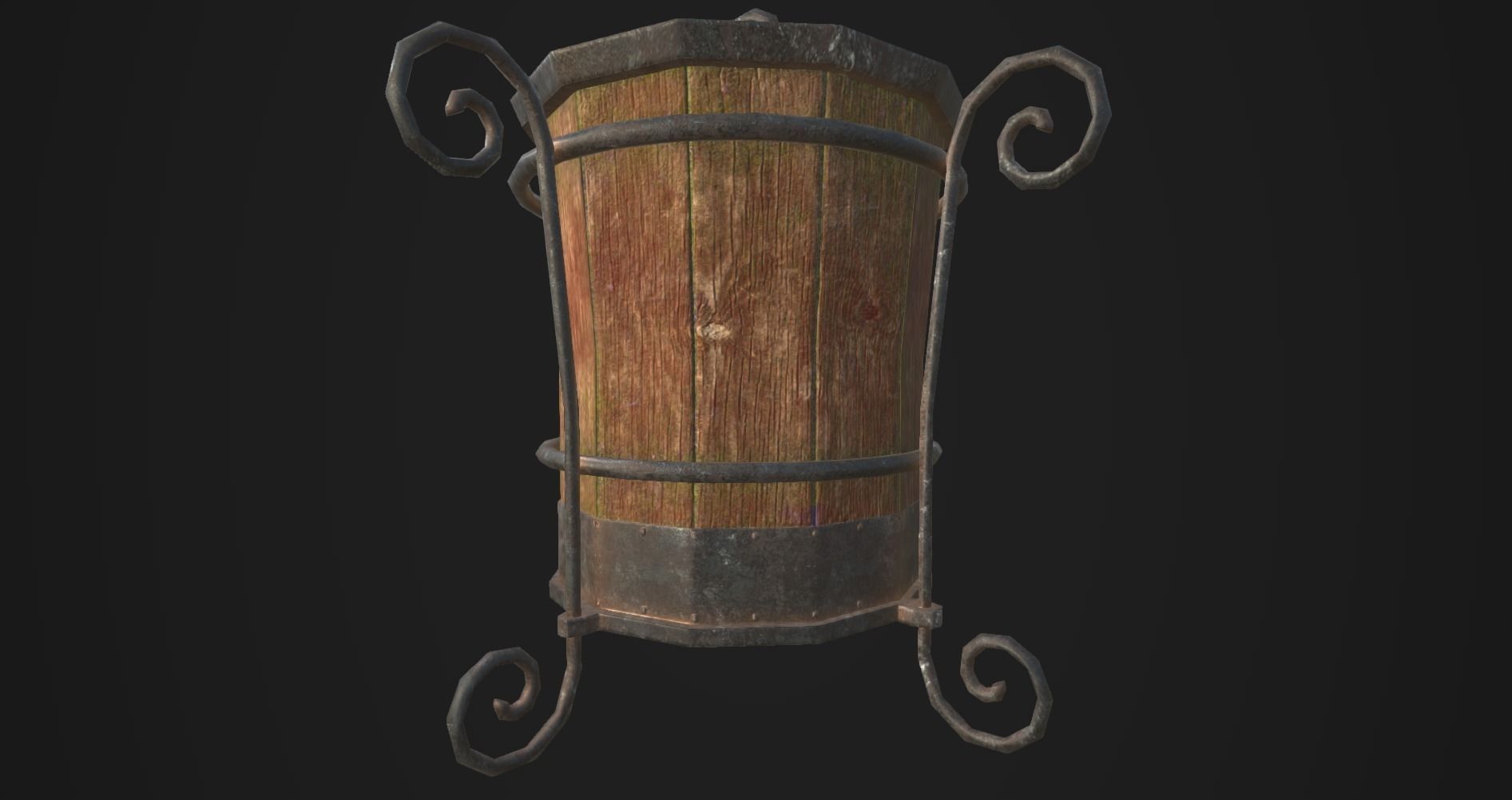 Victorian style house Low-poly 3D model_9