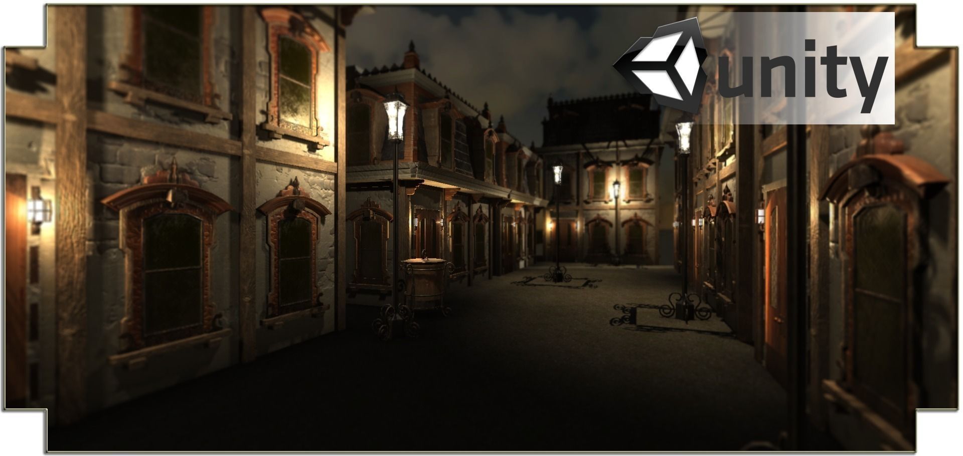 Victorian style house Low-poly 3D model_13
