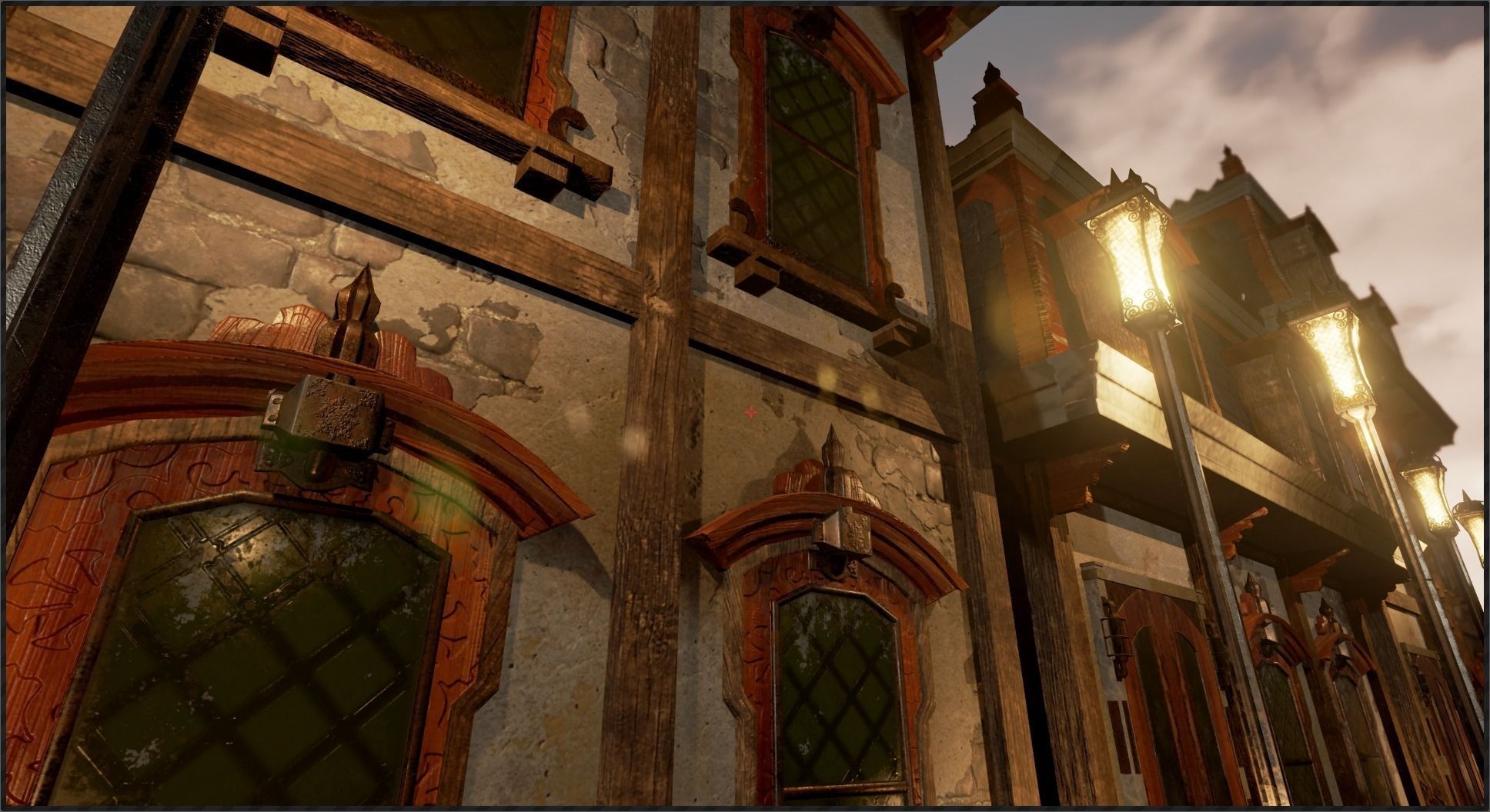 Victorian style house Low-poly 3D model_11