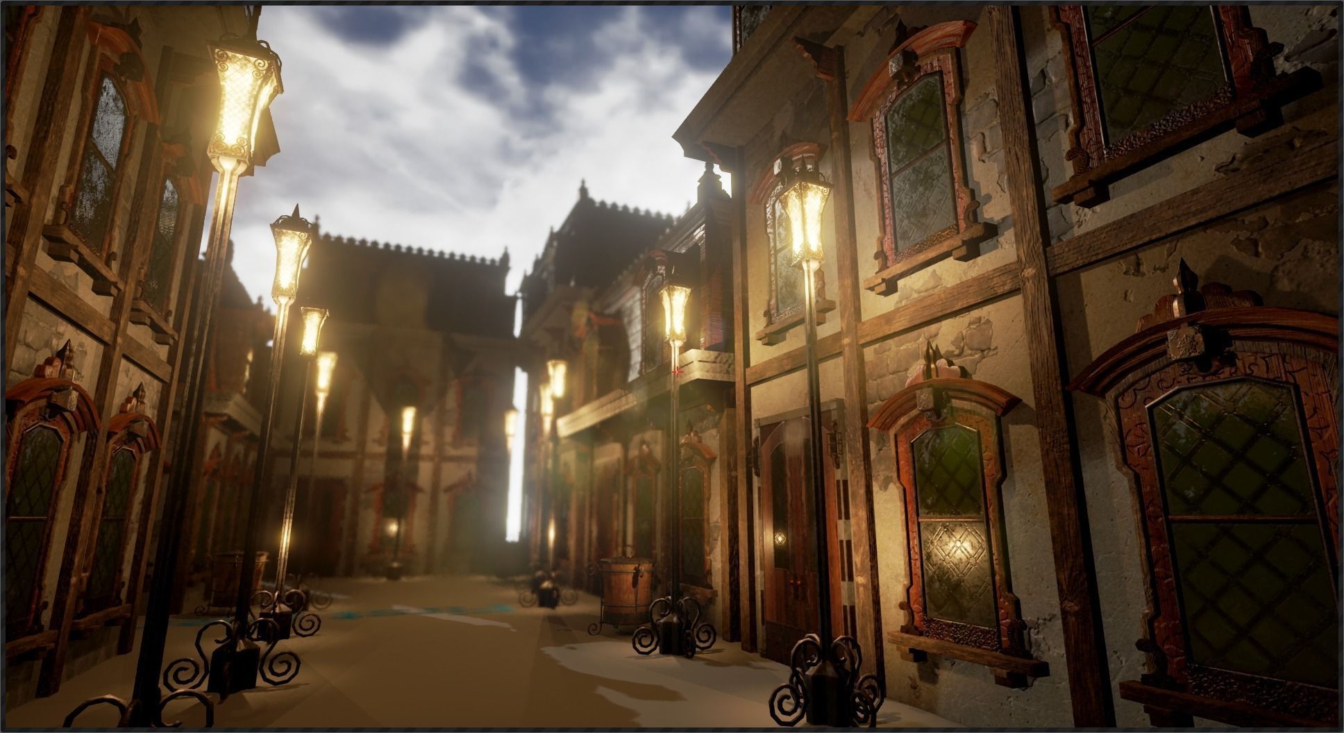 Victorian style house Low-poly 3D model_1