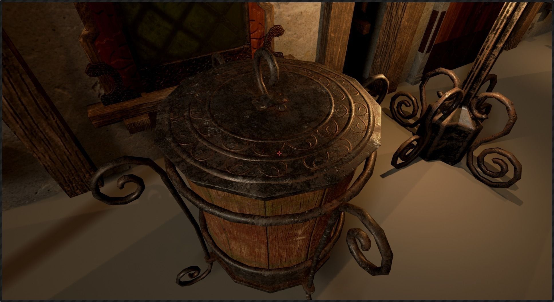 Victorian style house Low-poly 3D model_3