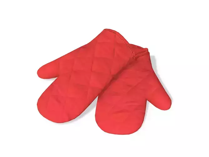 Cooking Gloves Low-poly 3D model