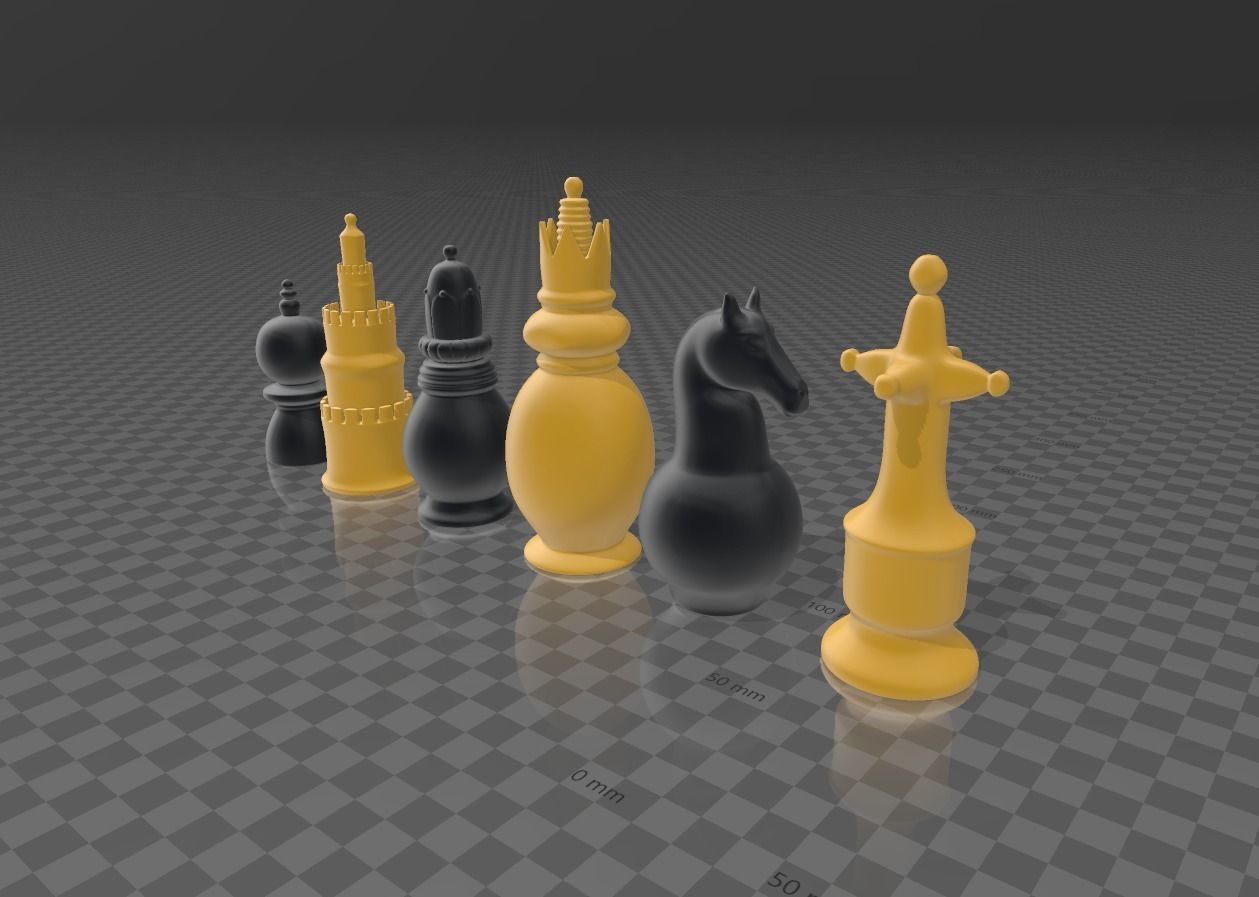 3D Printable London Chess OBJ and 3MF files 3D print model_4