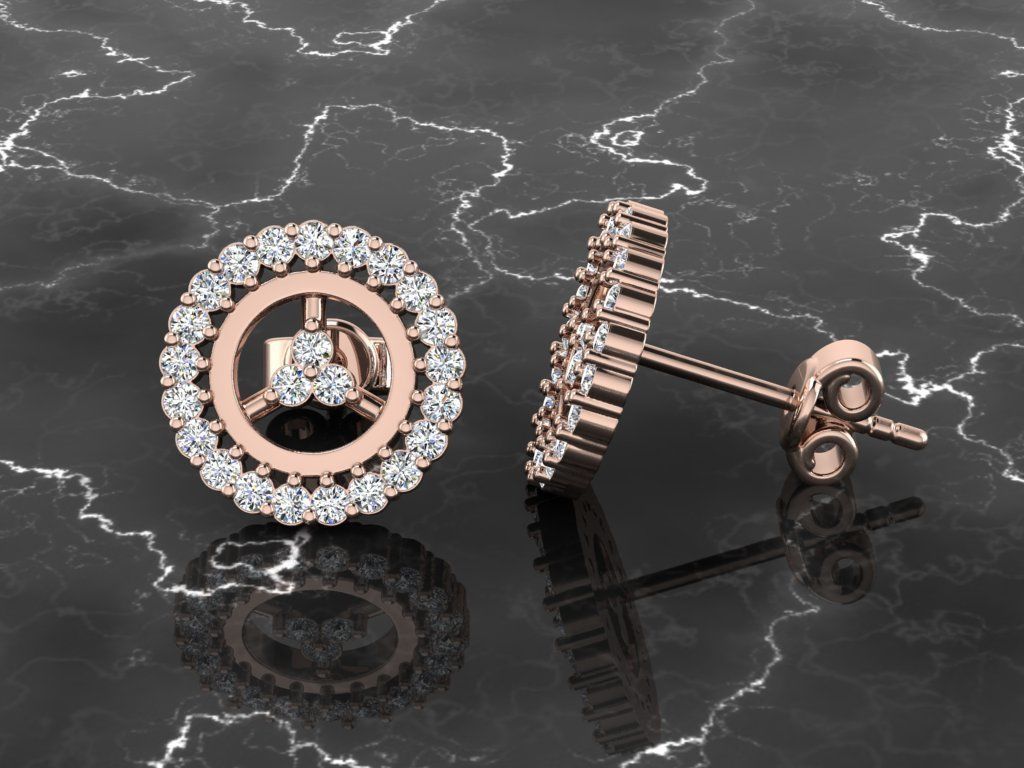 Jewelry Earring 3D print model_4