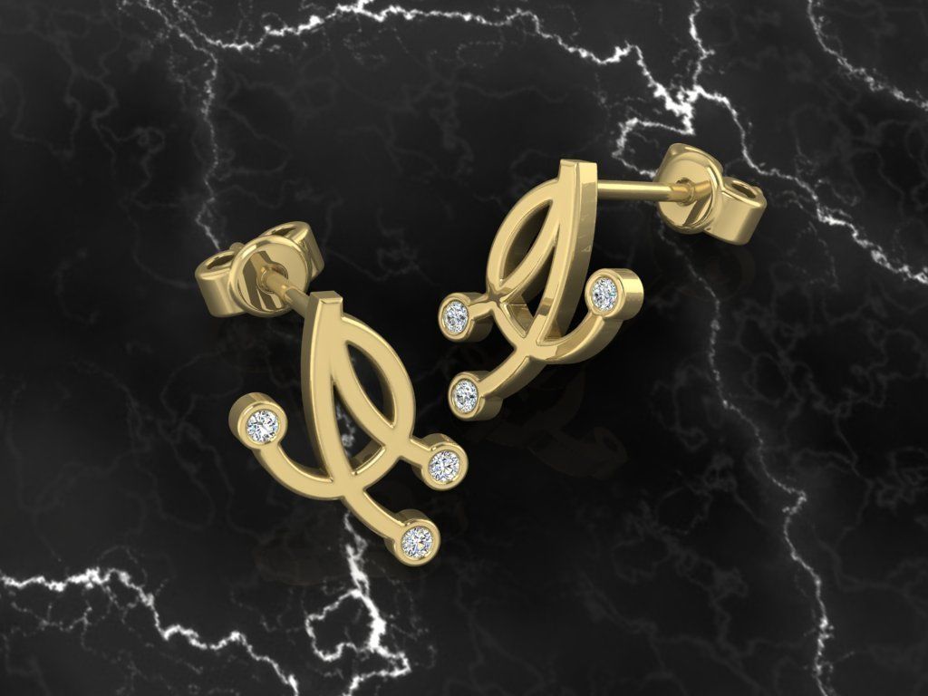 Jewelry Earring 3D print model_8