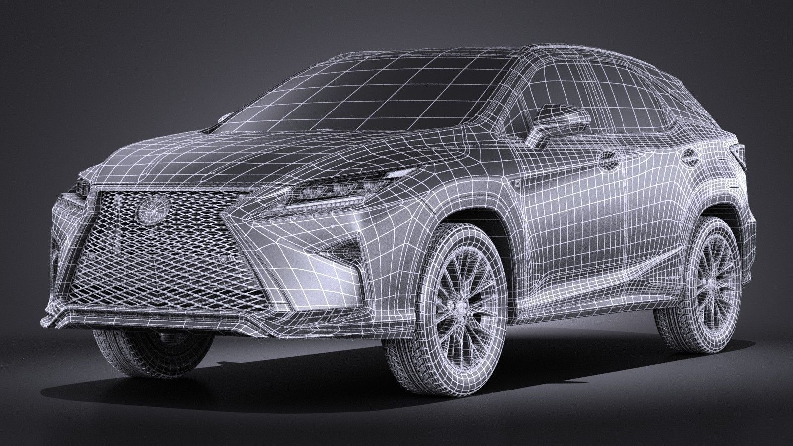 Lexus RX 450h 2016 f-type 3D model_10