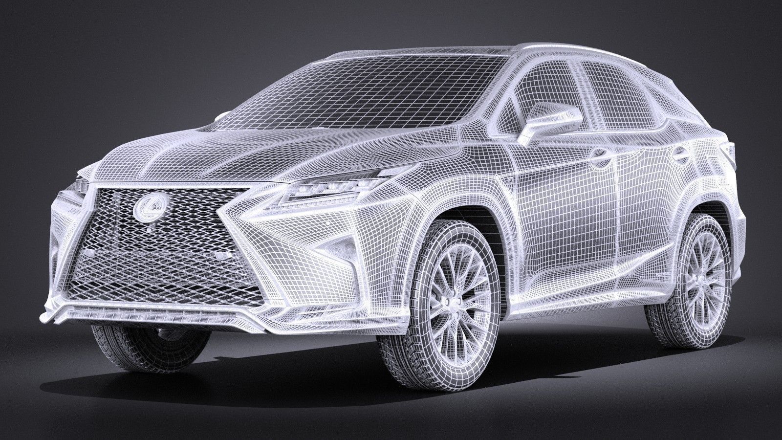 Lexus RX 450h 2016 f-type 3D model_8