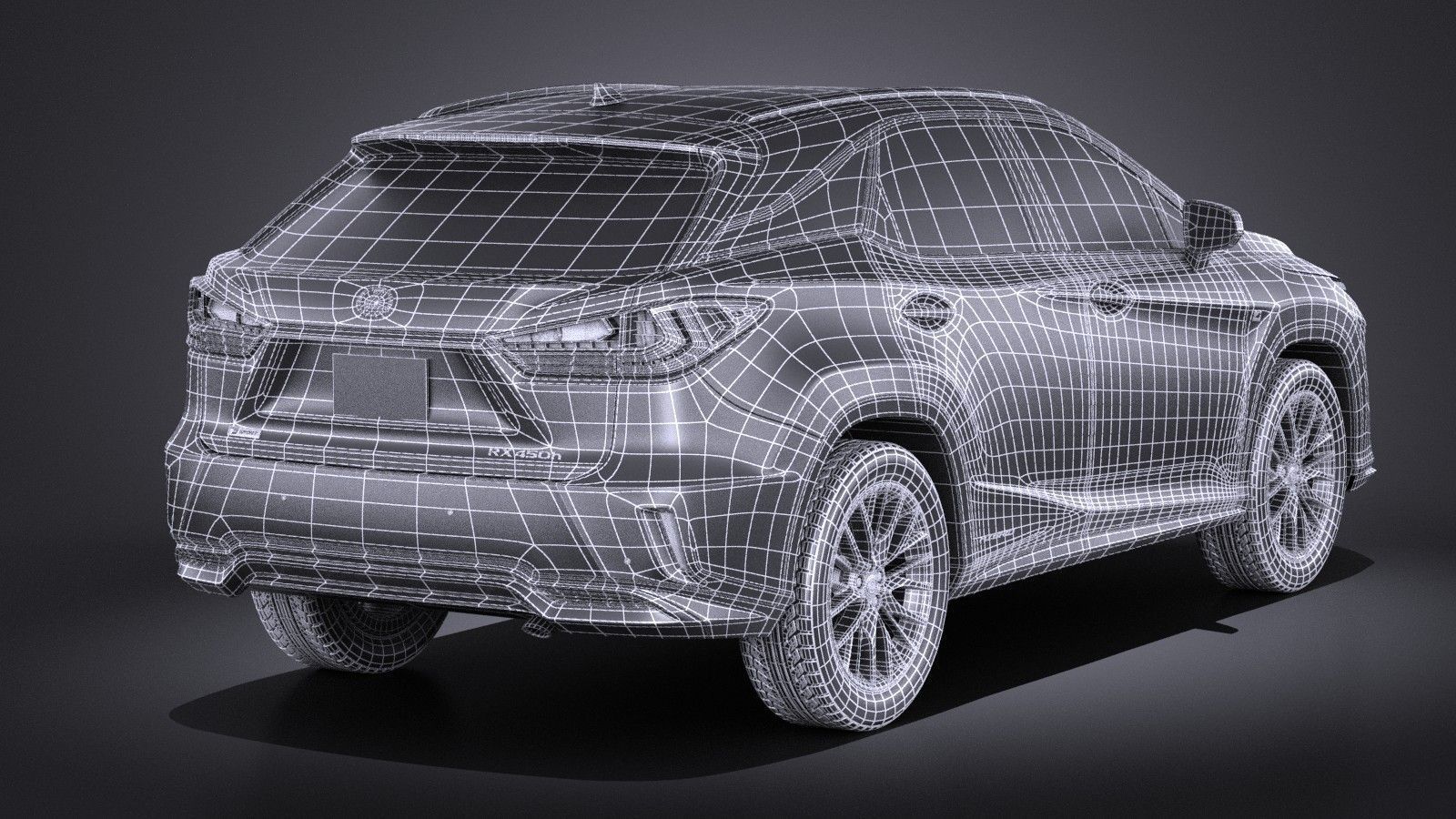 Lexus RX 450h 2016 f-type 3D model_11