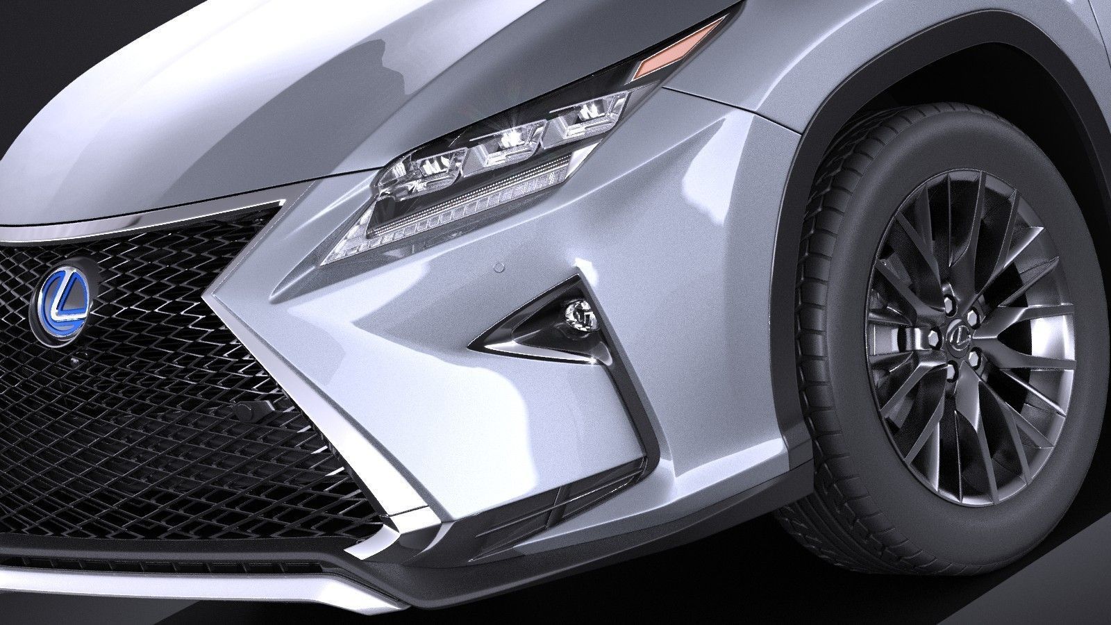 Lexus RX 450h 2016 f-type 3D model_2