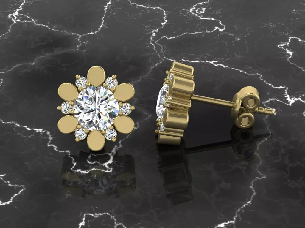 Jewelry Earring 3D print model_0