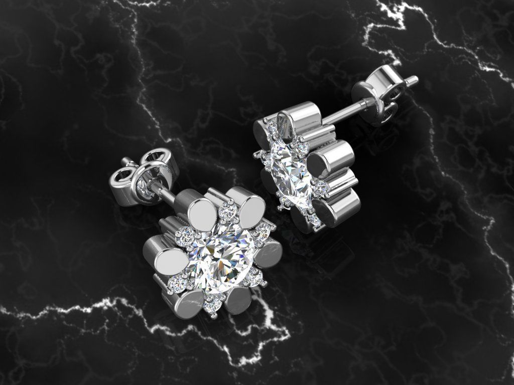 Jewelry Earring 3D print model_1