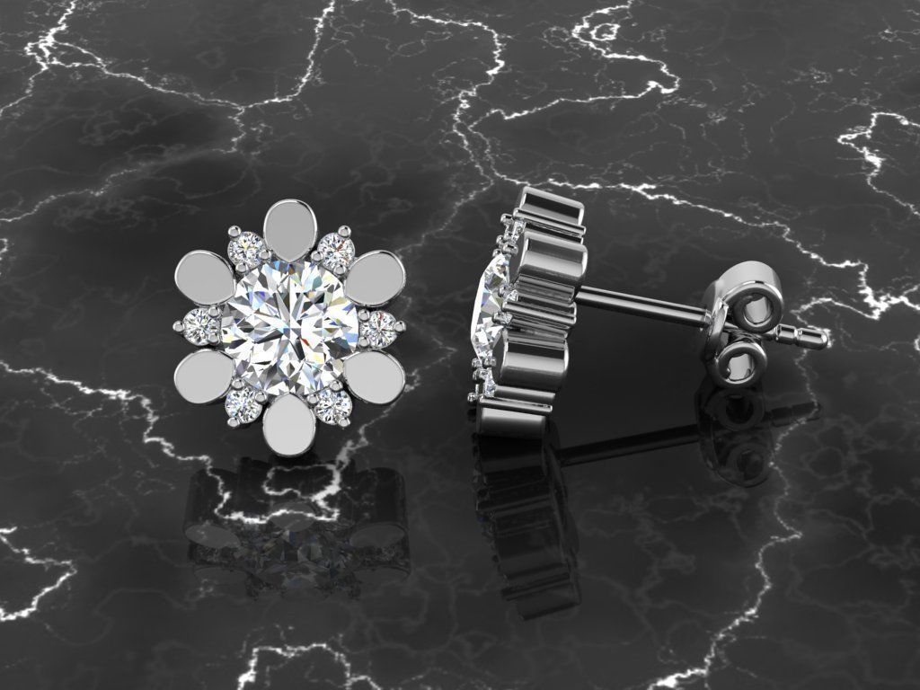 Jewelry Earring 3D print model_6